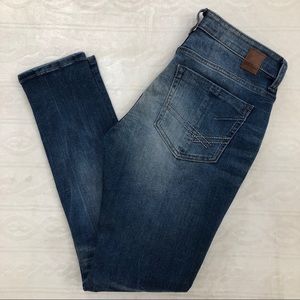 BKE 28Sx29.5 Stella Skinny Medium Wash Faded Jeans